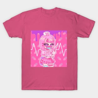 Pink Virus Nurse T-Shirt